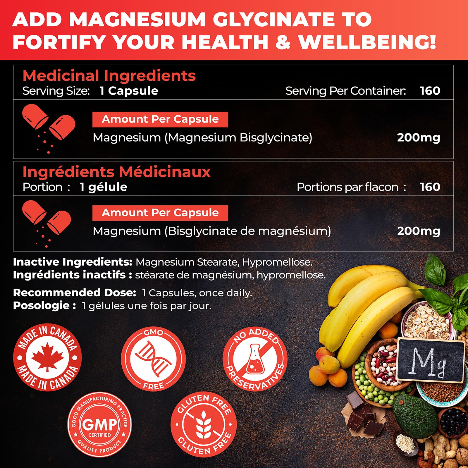 DHN Chelated Magnesium Glycinate Capsules - Promotes Energy Metabolism, Healt...