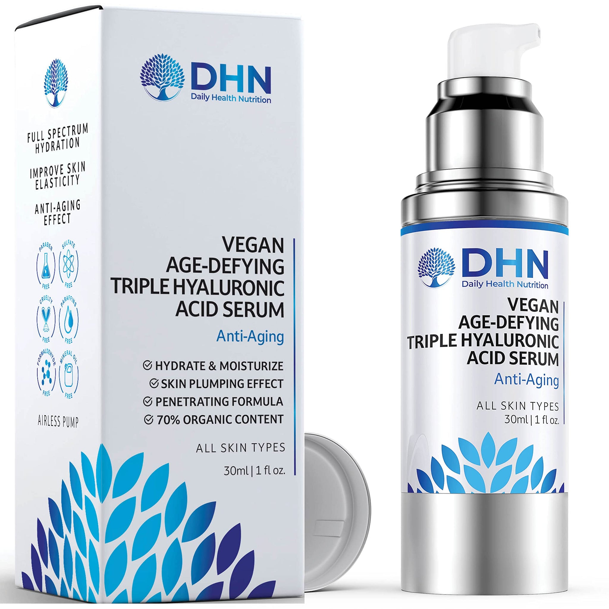 NEW DHN Triple Hyaluronic Anti-Aging Serum. 3 Types of Pure Hyaluronic Acid